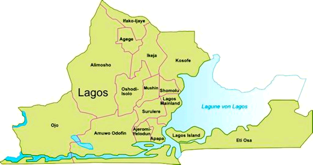 Lagos State map