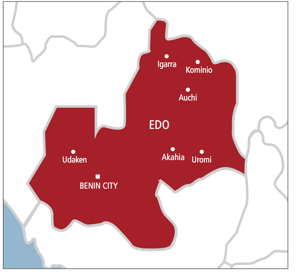 Edo state map 1200x1099