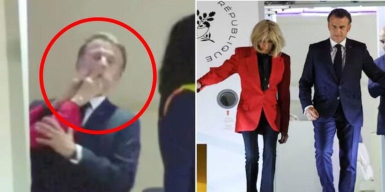 French president get hit by his wife 768x384