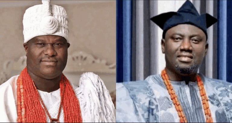 Ooni of Ife Oba Adeyeye Ogunwusi and the Alaafin of Oyo Oba Abimbola Owoade 768x407