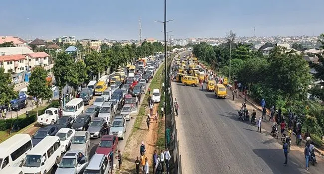 Gridlock on Lagos Abeokuta road