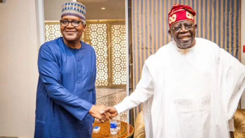 Dangote and Tinubu